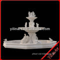 White Large Marble Angel Parents and Kids Garden Water Fountain YL-P245